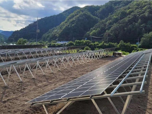 C Sistem Pemasangan Tanah Keluli Pemasangan Tiang Suria