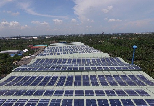 sistem pemasangan pv pemasangan panel bumbung thailand 2MW
